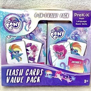 My Little Pony 4-in-1 Flash Cards Set - Purple and Blue